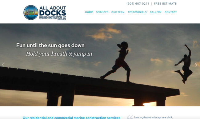 all about docks website all about docks website