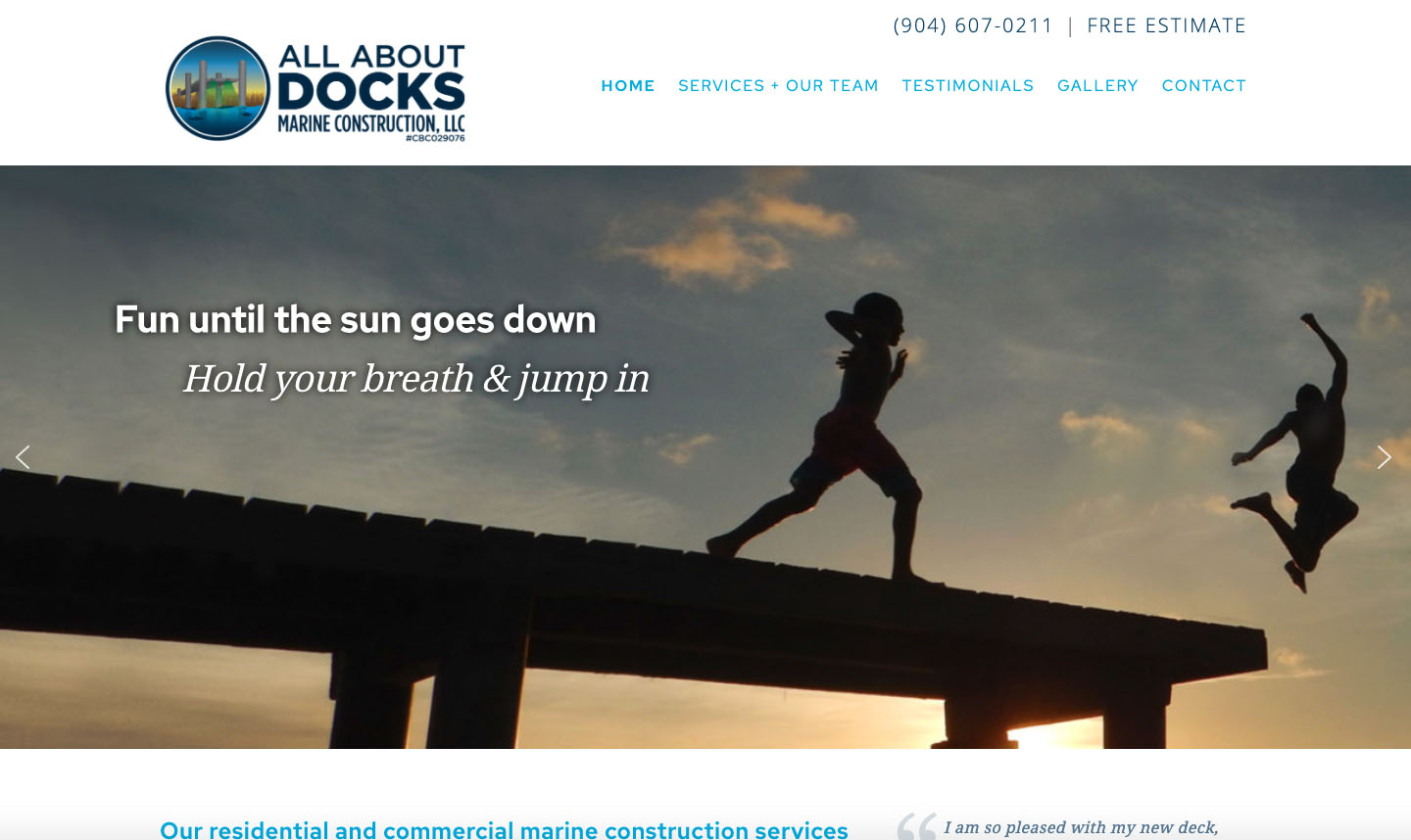 all about docks website all about docks website