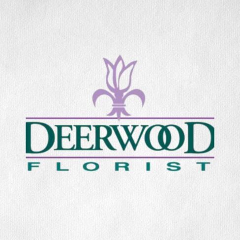 deerwood florist logo design deerwood florist logo design