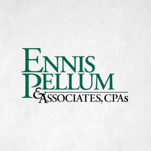 Ennis Pellum and Associates CPAs logo design Ennis Pellum and Associates CPAs logo design