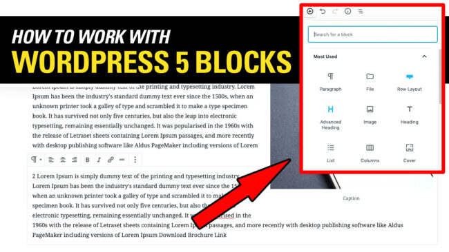HOW TO USE WORDPRESS 5 new EDITOR GUTENBERG Basic Feature Tutorial HOW TO USE WORDPRESS 5 new EDITOR GUTENBERG Basic Feature Tutorial