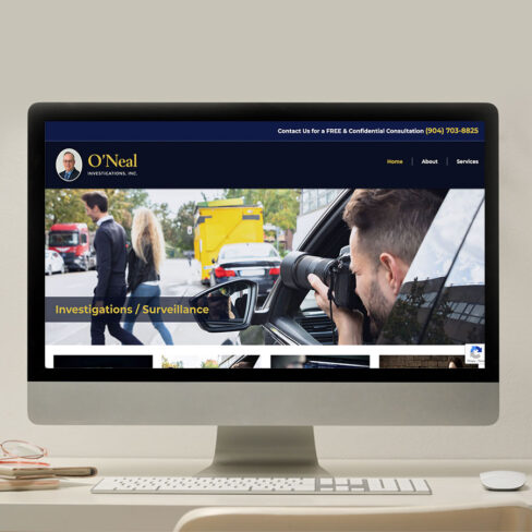 ONeal Investigations Inc Website Design Portfolio ONeal Investigations Inc Website Design Portfolio