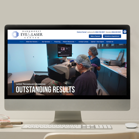 Barnhorst Eye Laser Center website portfolio Barnhorst Eye Laser Center website portfolio