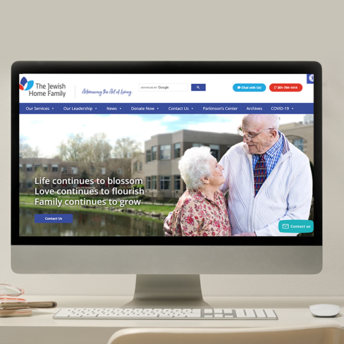 Jewish Home Family website portfolio Jewish Home Family website portfolio