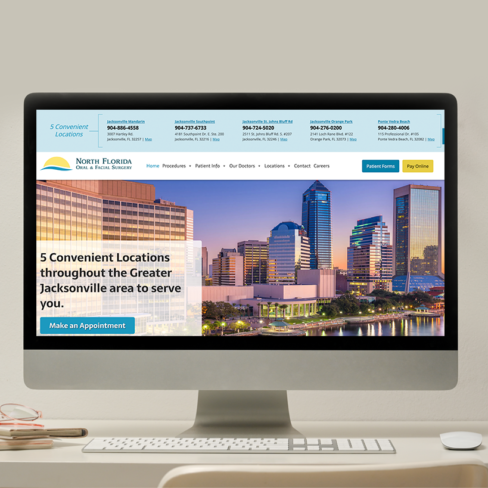 North FL Oral Facial Surgery website portfolio North FL Oral Facial Surgery website portfolio