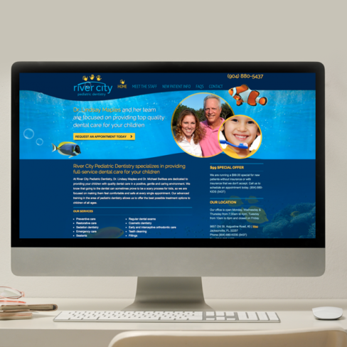 River City Pediatric Dentistry website portfolio River City Pediatric Dentistry website portfolio