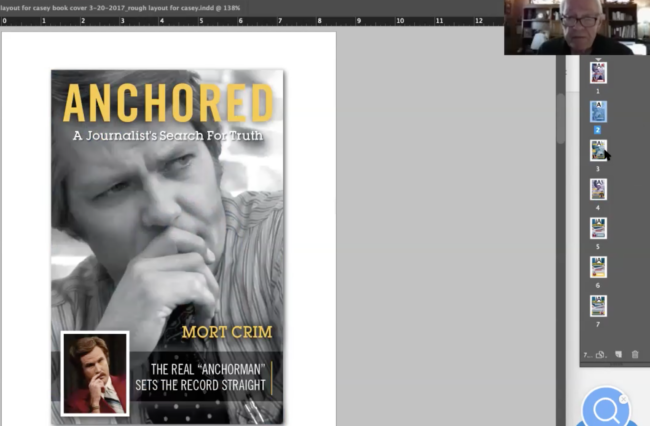 zoom conference with Mort Crim on his new book cover design zoom conference with Mort Crim