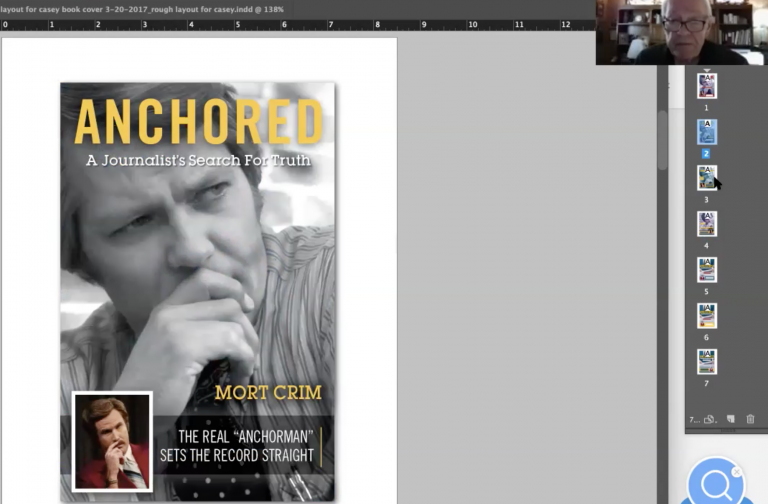 zoom conference with Mort Crim on his new book cover design zoom conference with Mort Crim